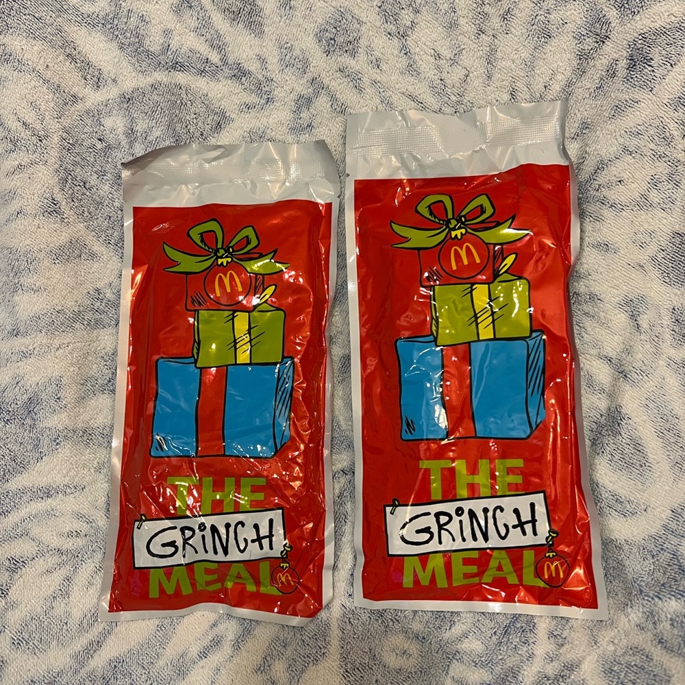 McDonald's The Grinch Meal Socks- New Two unopened.